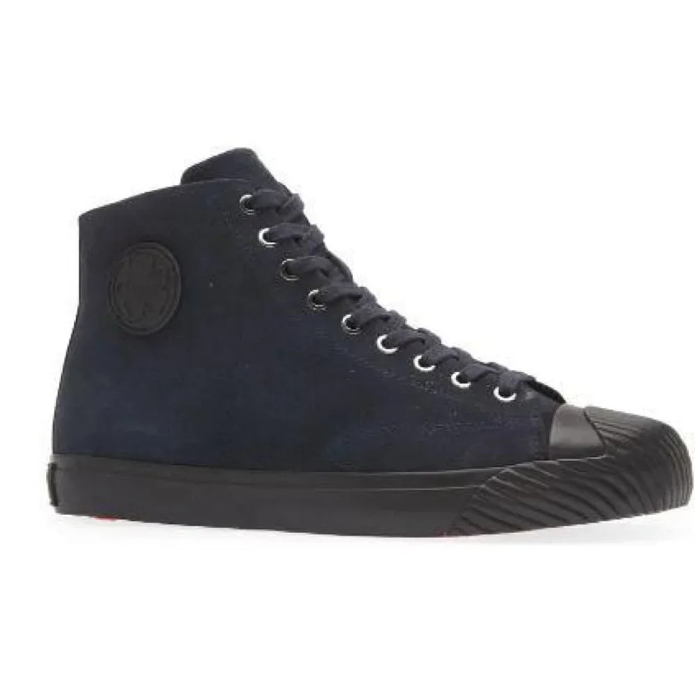 Ted Baker London Mens Navy Blue Suede High Top Lace Up Sneakers Sz 10 New